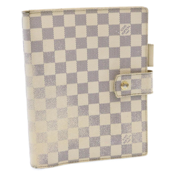 LOUIS VUITTON Damier Azur Agenda GM Day Planner Cover R20708 LV Auth am1546g - Picture 1 of 16